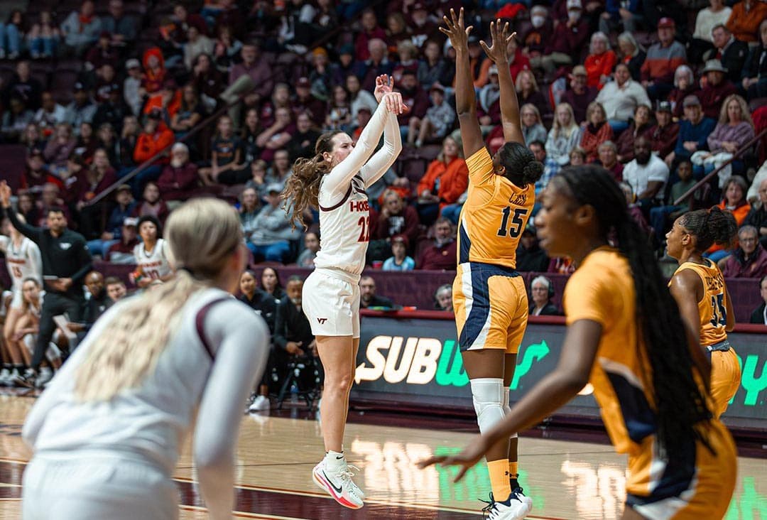 No. 9 Virginia Tech Defeats UNC Greensboro Thanks to Kitley’s 31