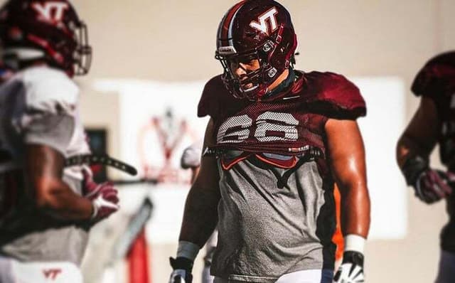 Starting a freshman at right guard in the opener? No problem for Virginia Tech's coaching staff