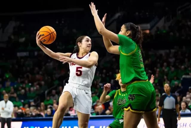 No. 5 Virginia Tech Receives a Wake-Up Call from No. 17 Notre Dame, 71-58