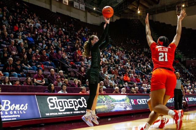 Cayla King Stays Hot From Three, Hokies Win Their Fifth Straight in Cassell Coliseum
