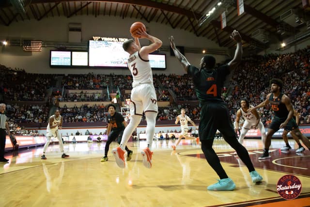 Virginia Tech Loses Tight Matchup with Miami Despite Pedulla's 33 Points
